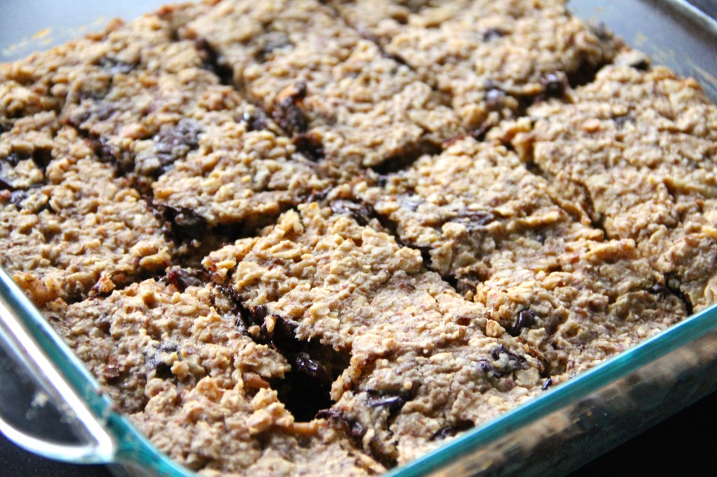 Dark Chocolate, Cherry & Walnut Breakfast Bars- Emma's Little Kitchen