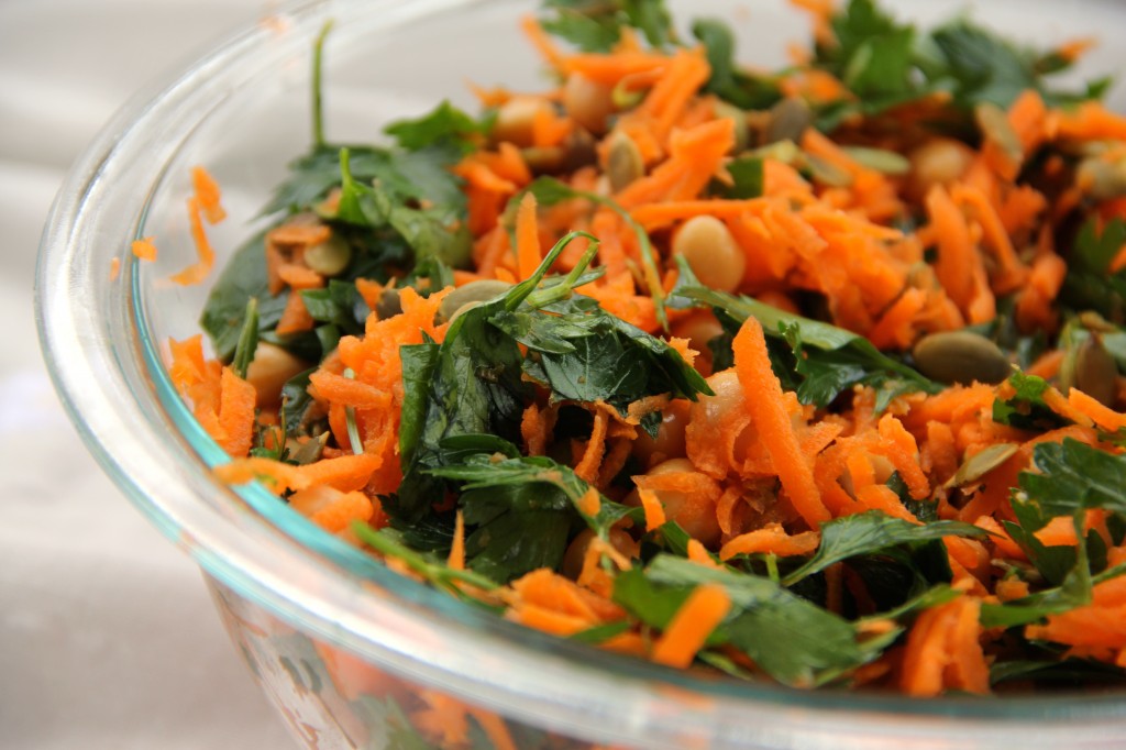 Carrot, Parsley & Chickpea Salad- Emmas Little Kitchen