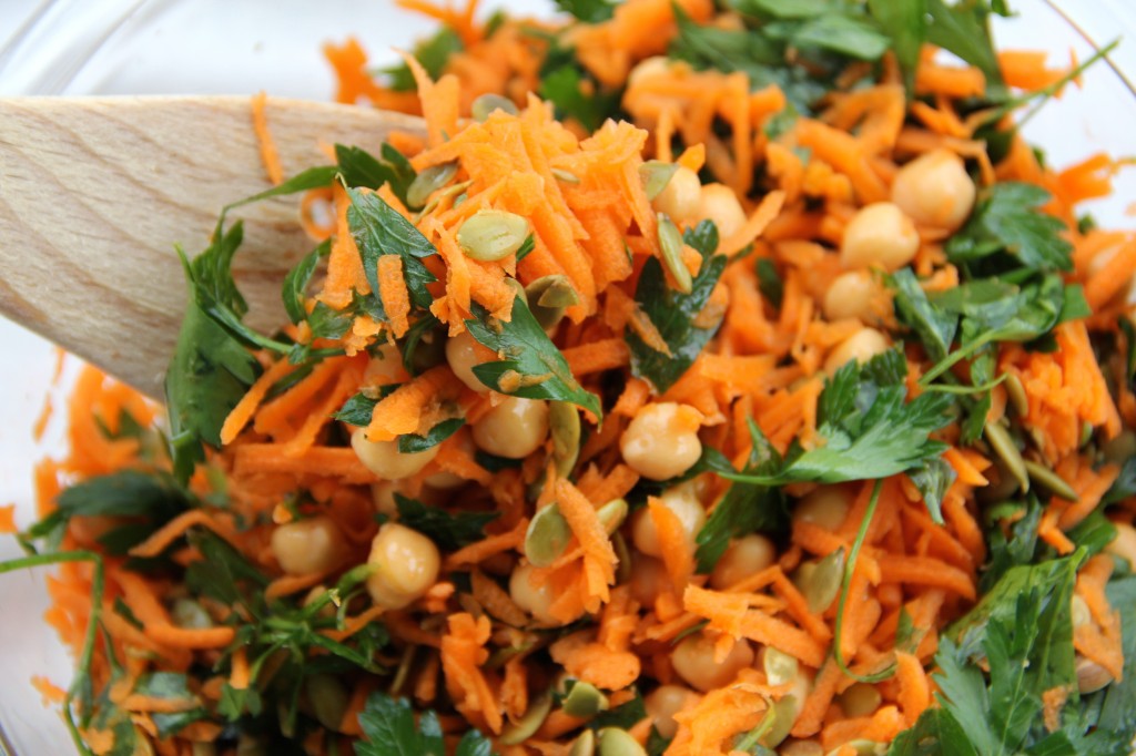 Carrot, Parsley & Chickpea Salad- Emmas Little Kitchen