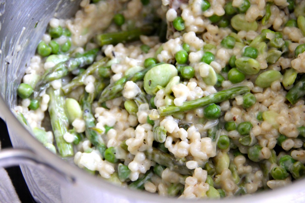 Spring Vegetable Barley Risotto- Emmas Little Kitchen