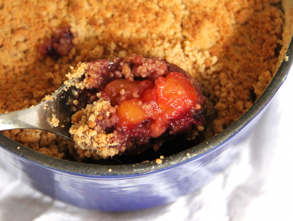 Blueberry Peach Crumble- Emma's Little Kitchen