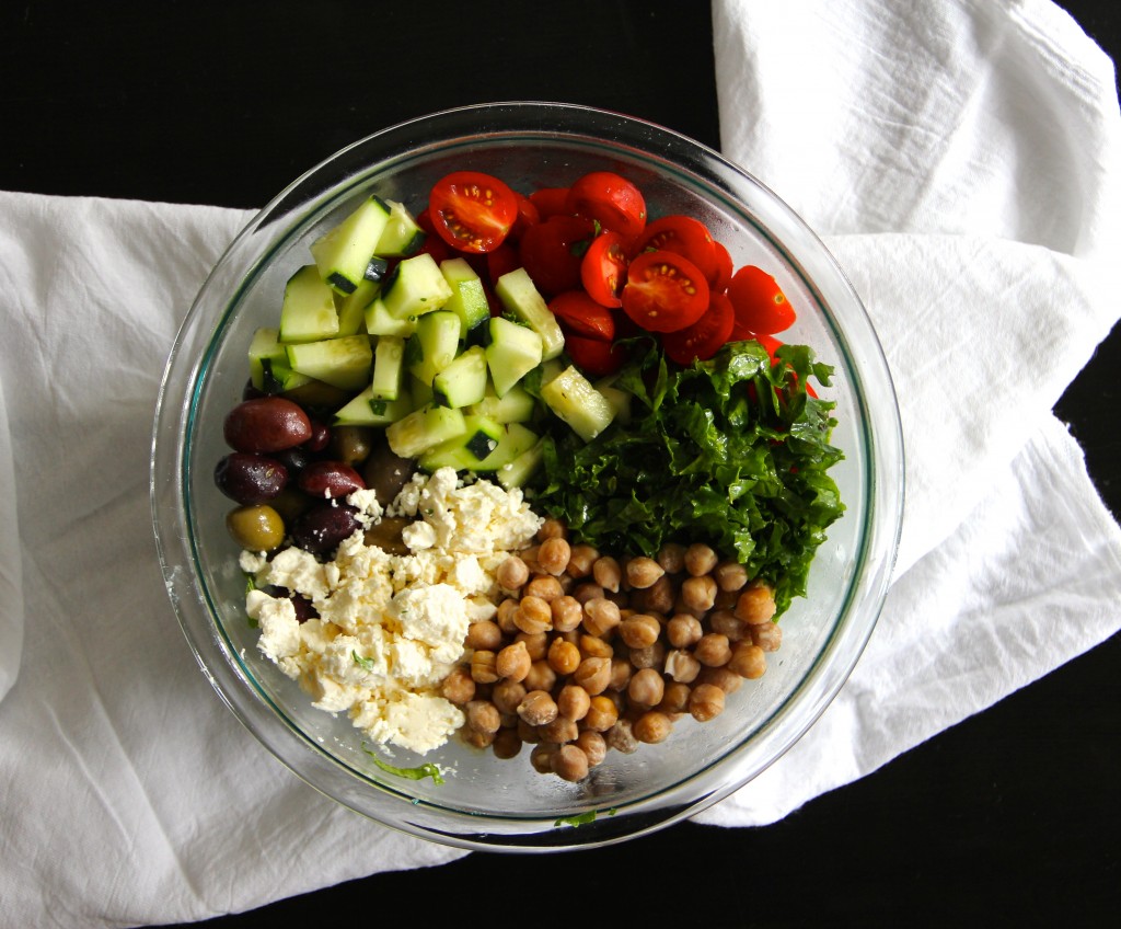 Kale Greek Salad- Emmas Little Kitchen