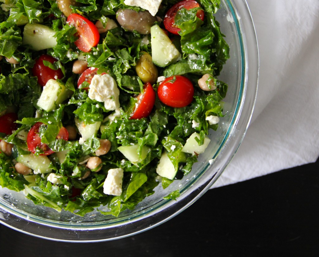 Kale Greek Salad- Emmas Little Kitchen