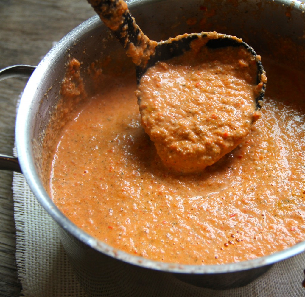 Roast Red Pepper & Cashew Soup- Emma's Little Kitchen