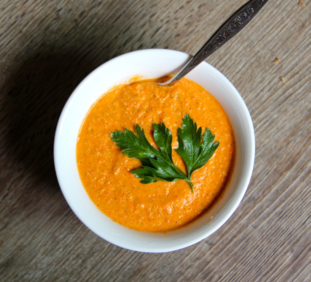 Roast Red Pepper & Cashew Soup- Emma's Little Kitchen