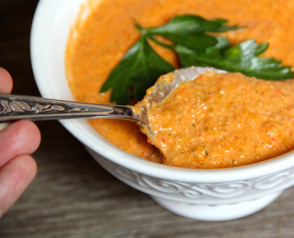 Roast Red Pepper & Cashew Soup- Emma's Little Kitchen