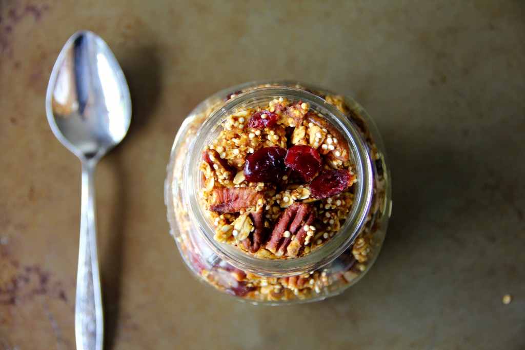 Pumpkin, Pecan & Cranberry Granola- Emma's Little Kitchen