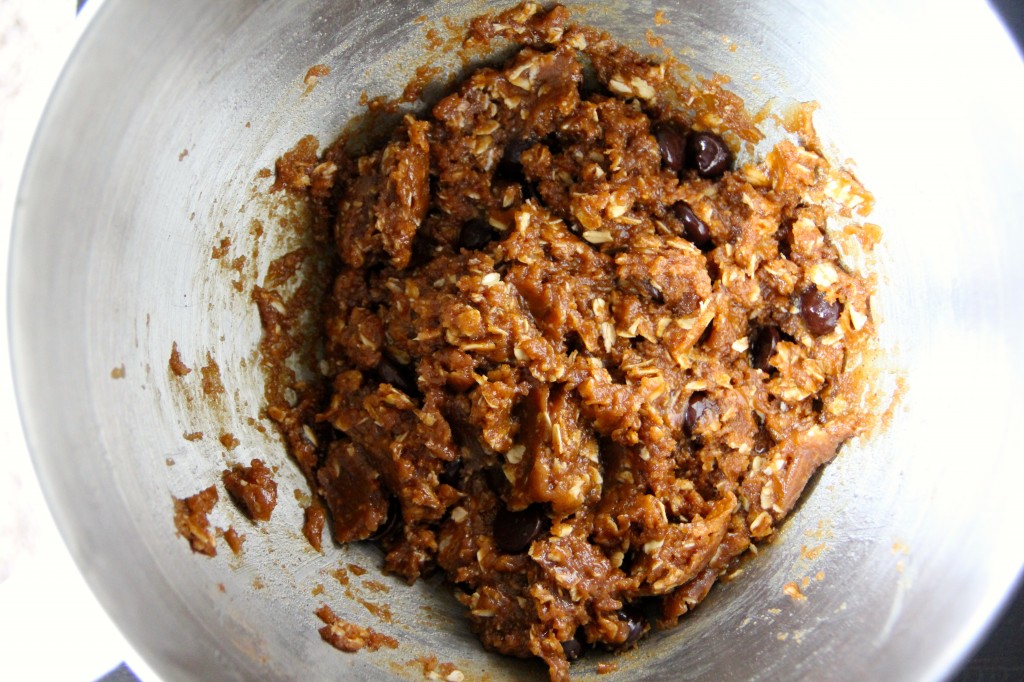 Flourless Peanut Butter Oat Cookies with Dark Chocolate and Sea Salt