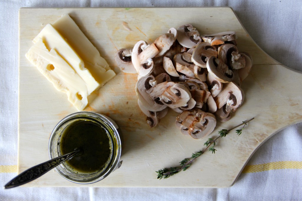 Mushroom & Swiss Naan Pizza Emma's Little Kitchen