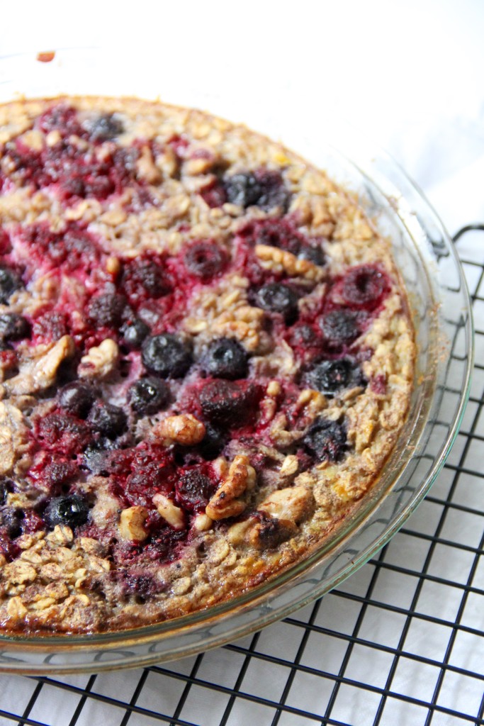 Berry Baked Oatmeal- Emma's Little Kitchen