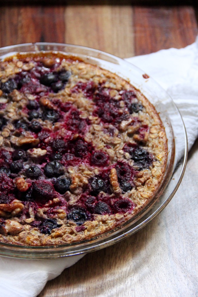 Berry Baked Oatmeal- Emma's Little Kitchen