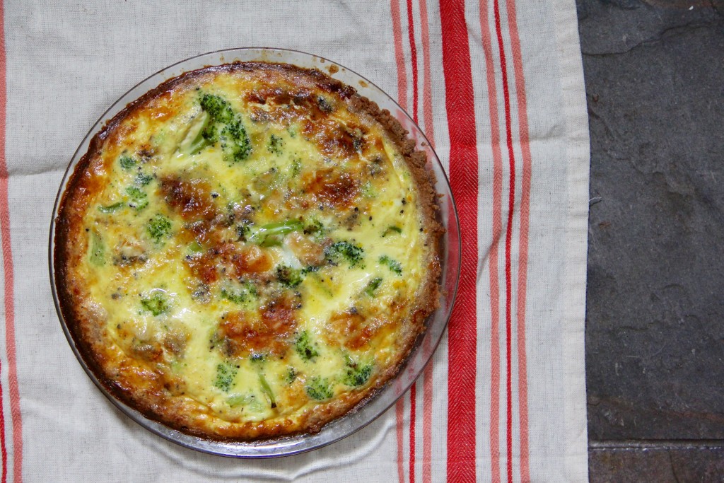 Broccoli Stilton Quiche- Emma's Little Kitchen