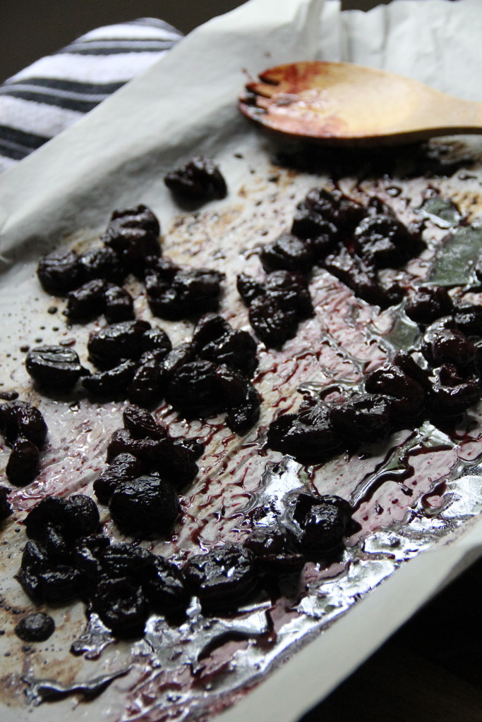 Flourless Almond Cake with Balsamic Roasted Cherries- Emma's Little Kitchen