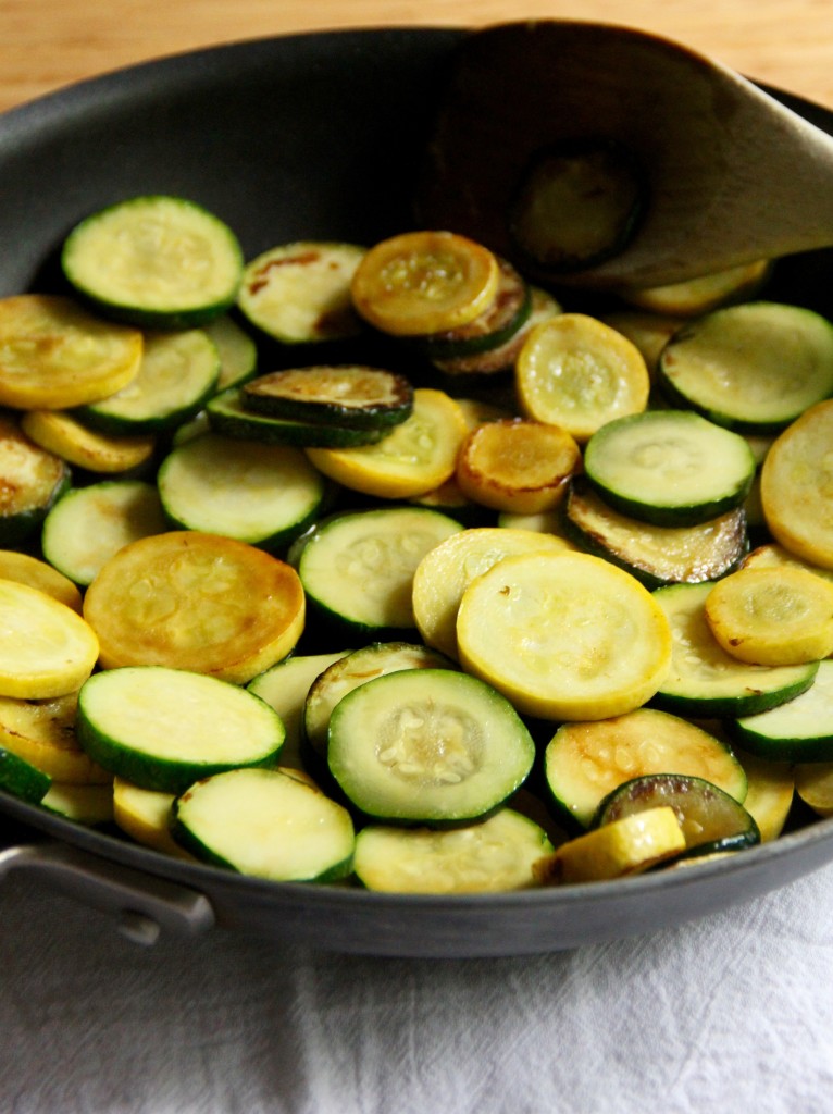 Courgette & Green Bean Salad with Tahini Mint Dressing- Emma's Little Kitchen