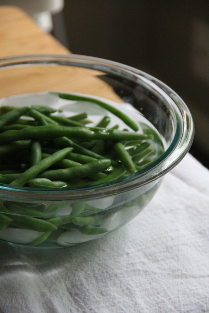 Courgette & Green Bean Salad with Tahini Mint Dressing- Emma's Little Kitchen