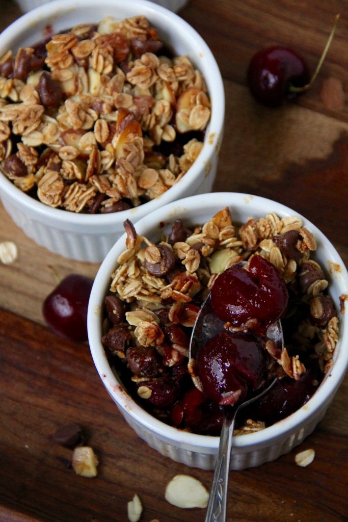 Cherry Chocolate Crisp- Emma's Little Kitchen