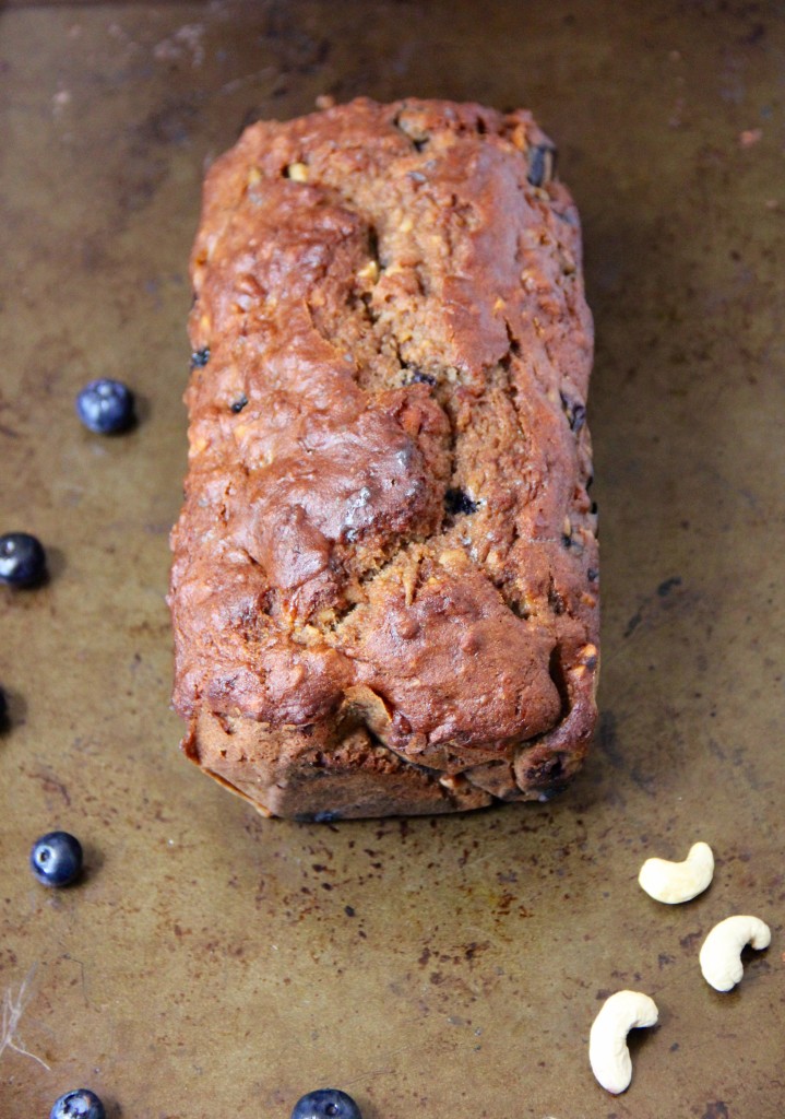 Cashew Blue Banana Bread- Emma's Little Kitchen