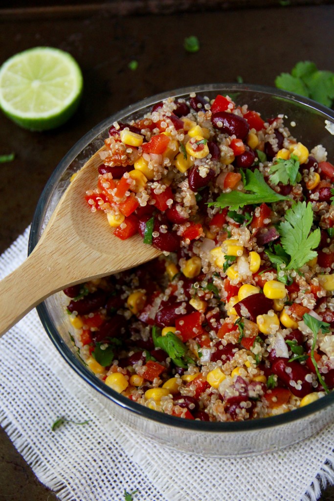 Spicy Bean and Quinoa Salad- Emma's Little 