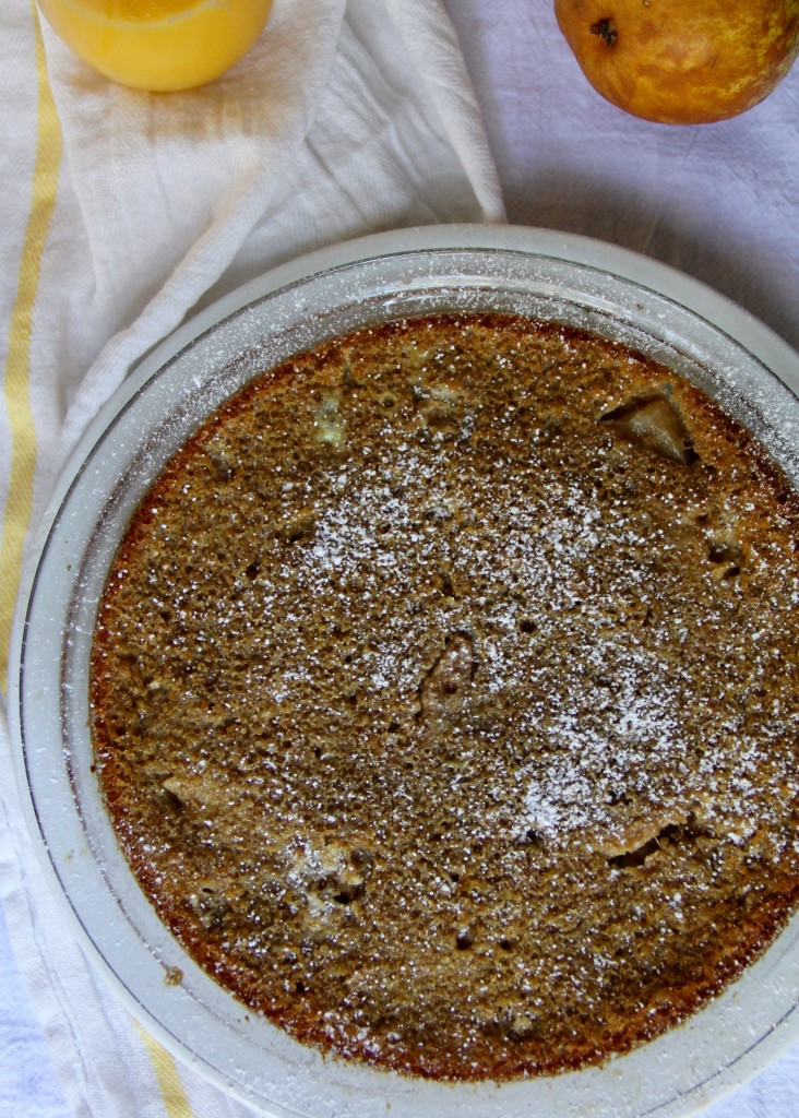 Whole Wheat Pear Ginger Clafoutis