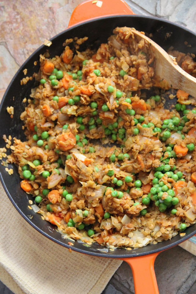 Skillet Vegetarian Cottage Pie- Emma's Little Kitchen