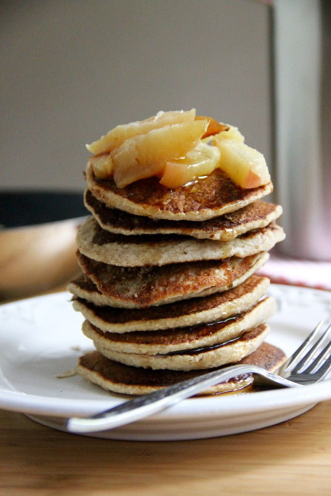 Double Apple Oat Pancakes