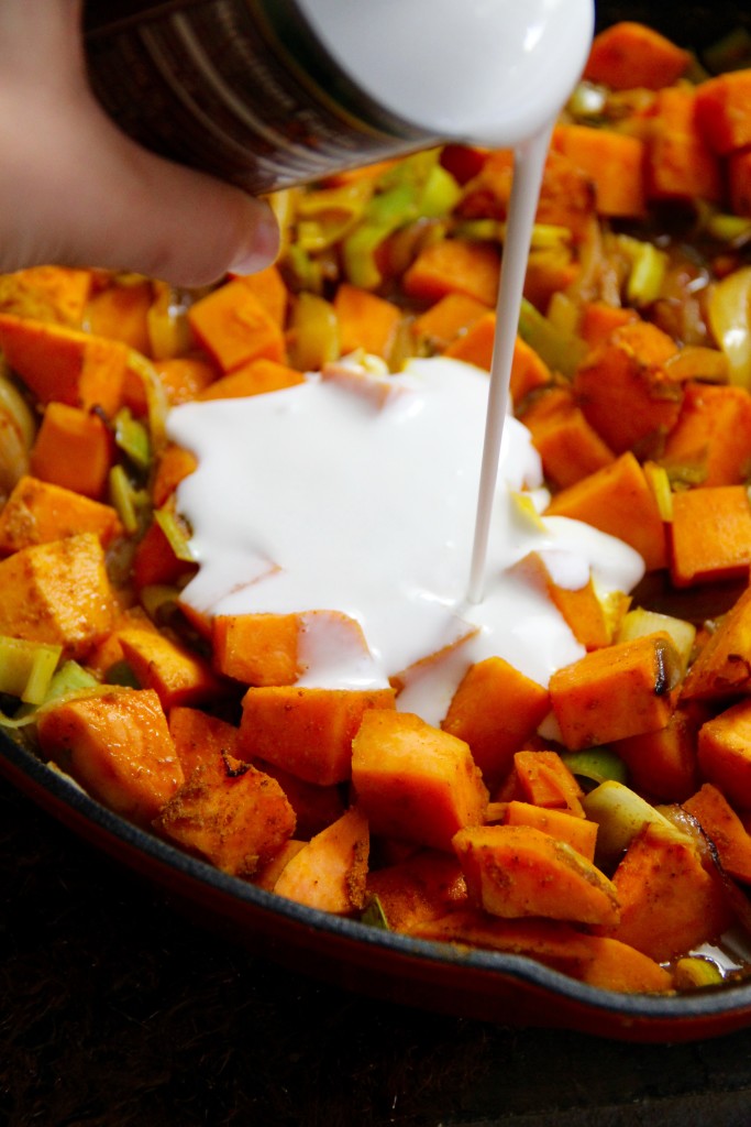 Sweet Potato Leek Butter Bean Curry-Emma's Little Kitchen