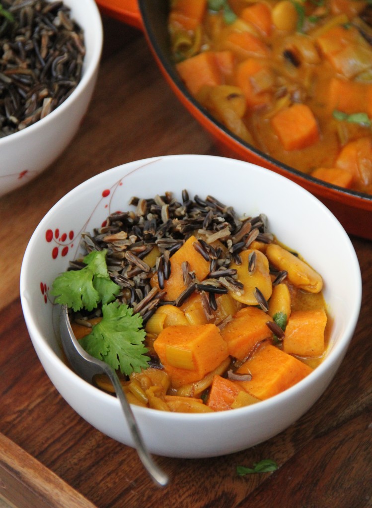 Sweet Potato Leek Butter Bean Curry- Emma's Little Kitchen