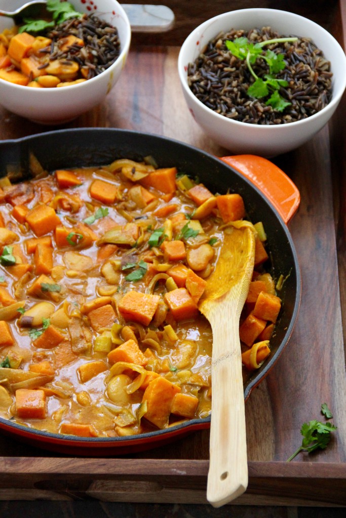 Sweet Potato Leek Butter Bean Curry- Emma's Little Kitchen