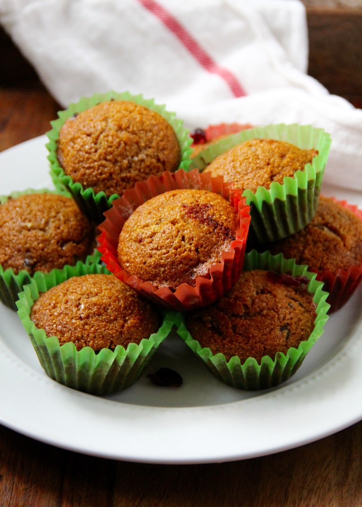 Orange Cranberry Drizzle Muffins