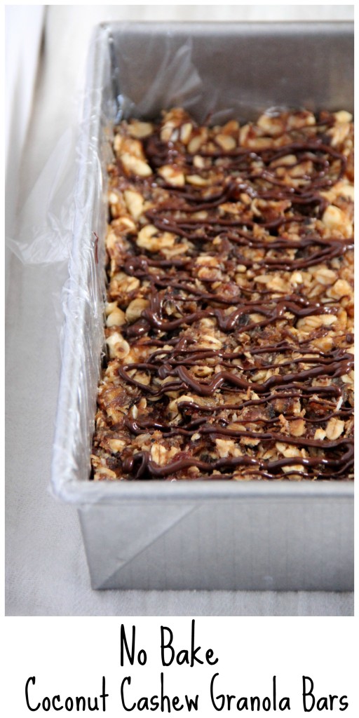 Coconut Cashew Granola Bars- Emma's Little Kitchen