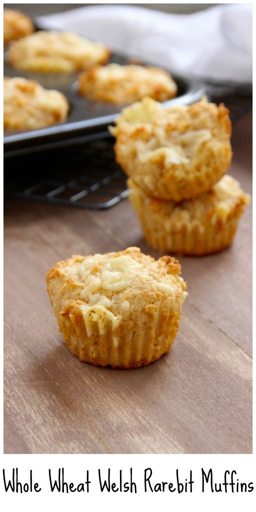 Whole Wheat Welsh Rarebit Muffins