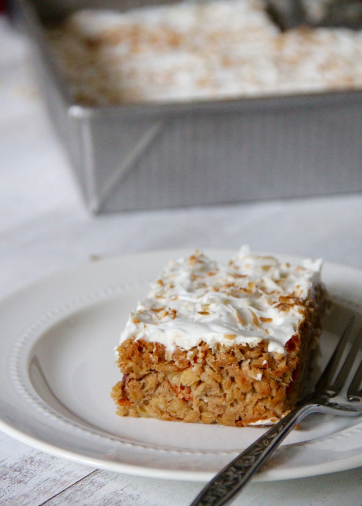 Breakfast Carrot Cake with Whipped Coconut 