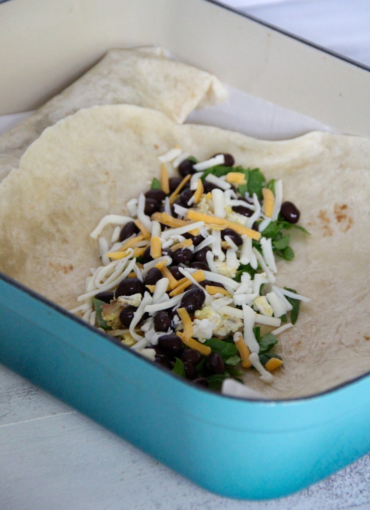 Black Bean Breakfast Enchiladas