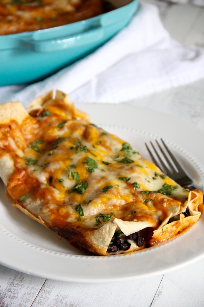 Black Bean Breakfast Enchiladas