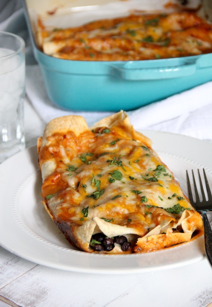 Black Bean Breakfast Enchiladas