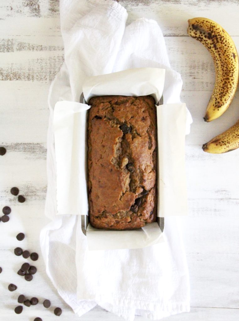 Whole Wheat Chocolate Chip Banana Bread