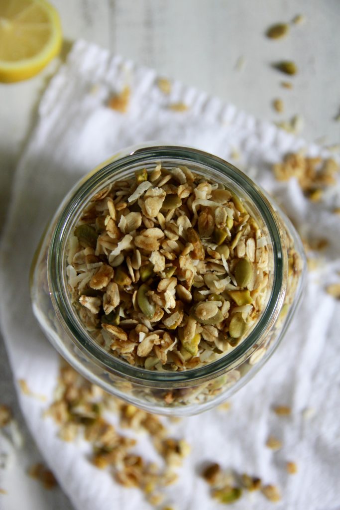 Lemon Pistachio Granola- Emma's Little Kitchen