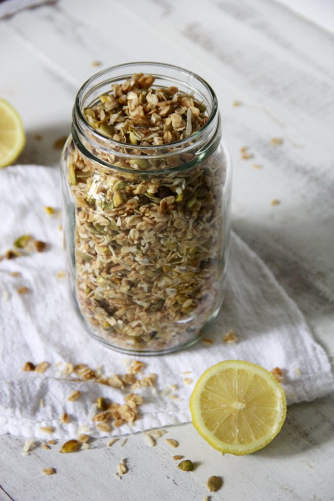 Lemon Pistachio Granola- Emma's Little Kitchen