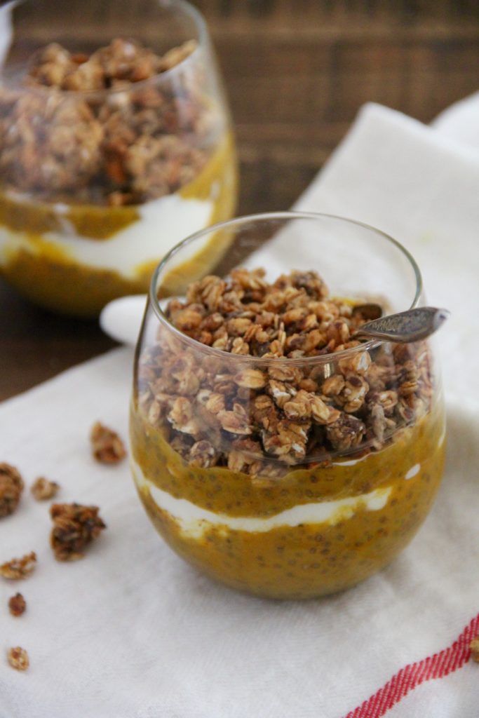 Pumpkin Chia Coconut Parfait