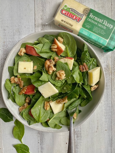 Cheddar Apple Walnut Salad