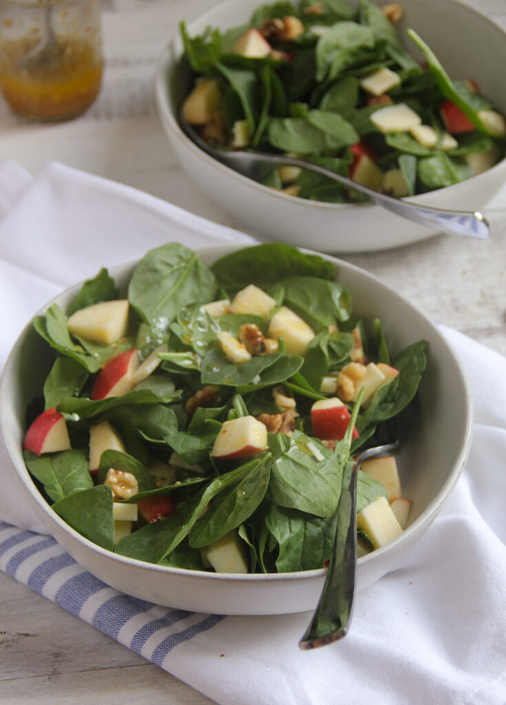 Cheddar Apple Walnut Salad