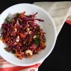 Rainbow Slaw with Sweet Ginger Lime Dressing