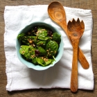 Spinach Chickpea Cherry Salad