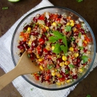Simple Spicy Quinoa Bean Salad
