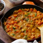 Sweet Potato Leek Butter Bean Curry