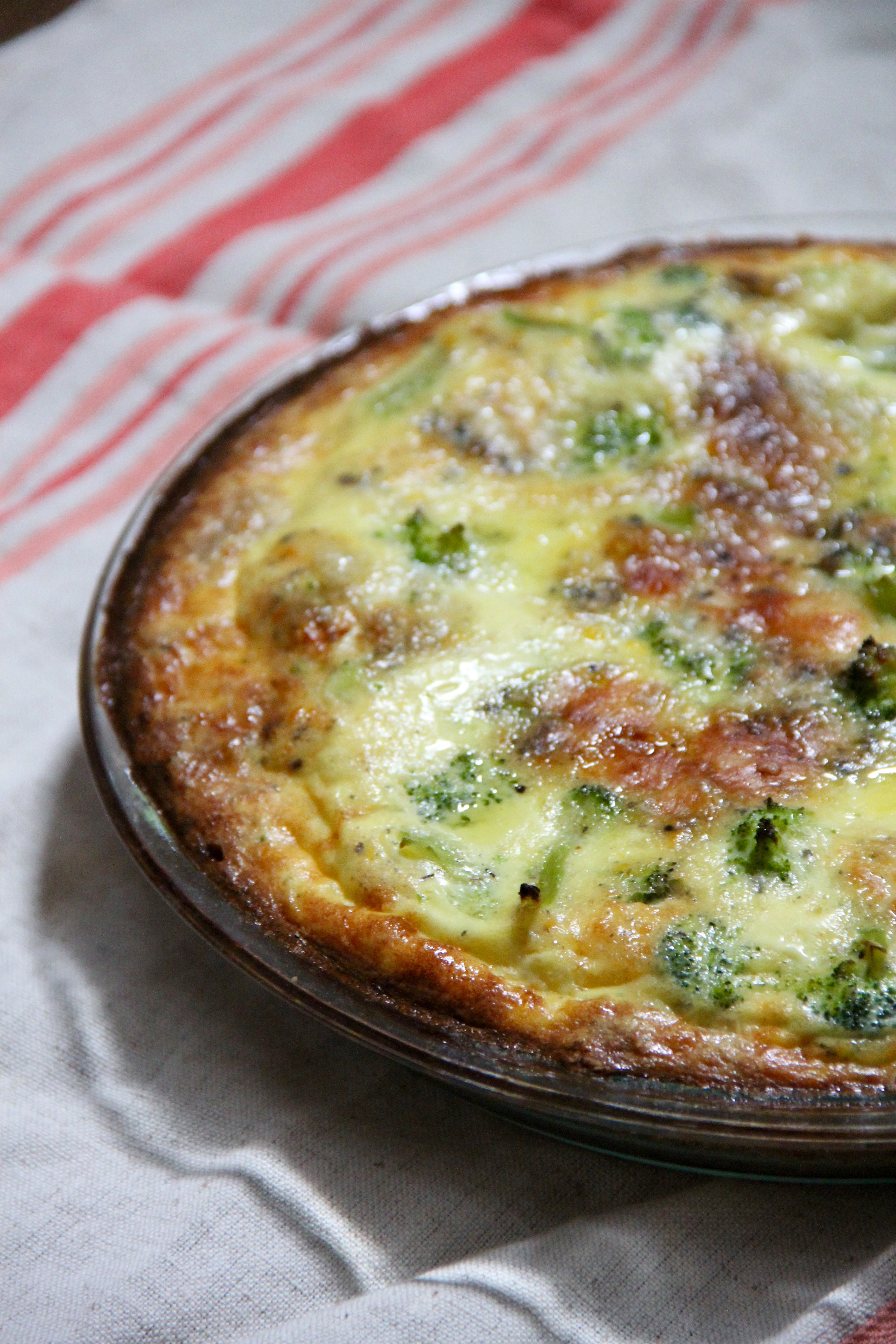 Broccoli Stilton Quiche