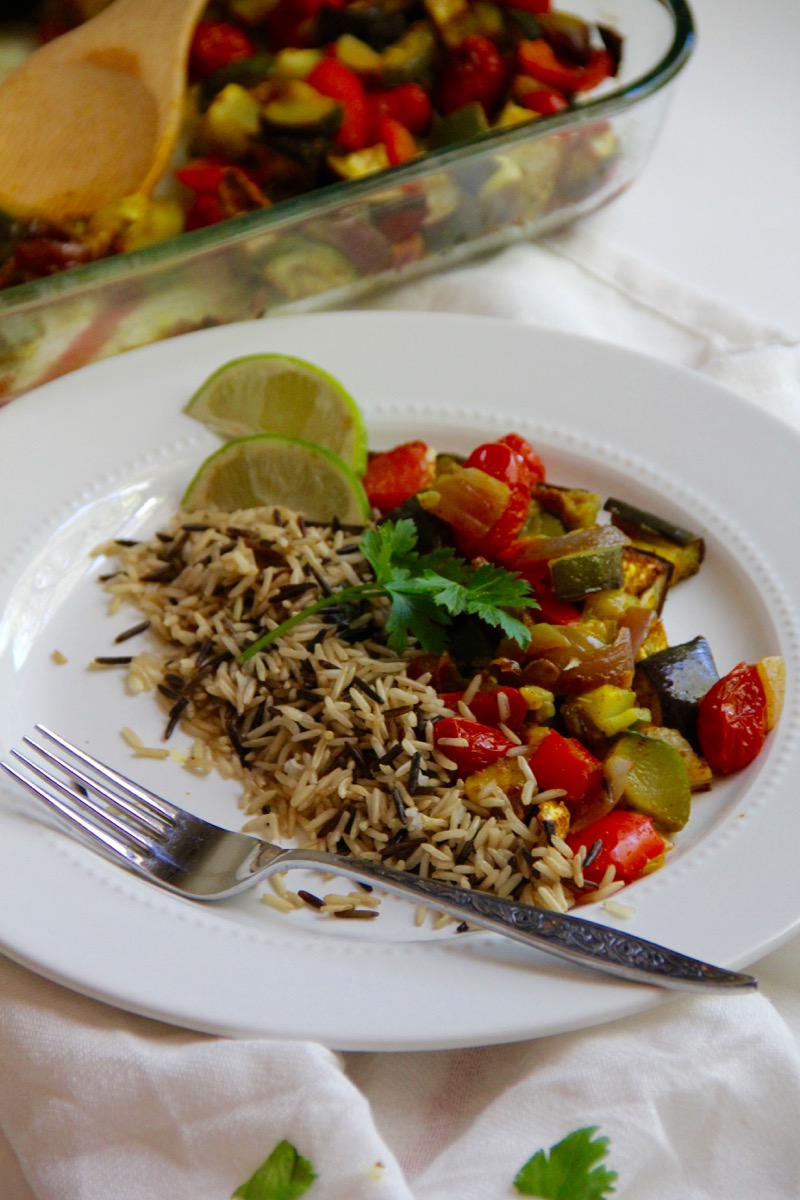 Curried Ratatouille with Rice