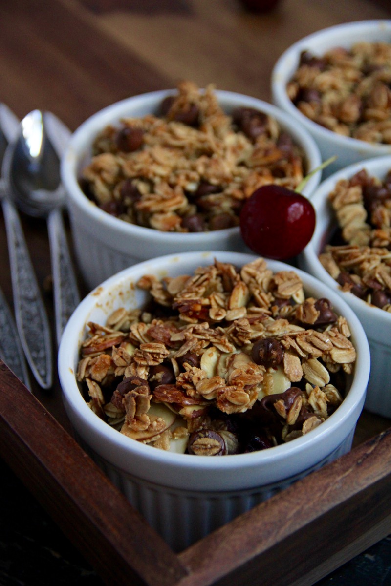 Chocolate Cherry Crisp