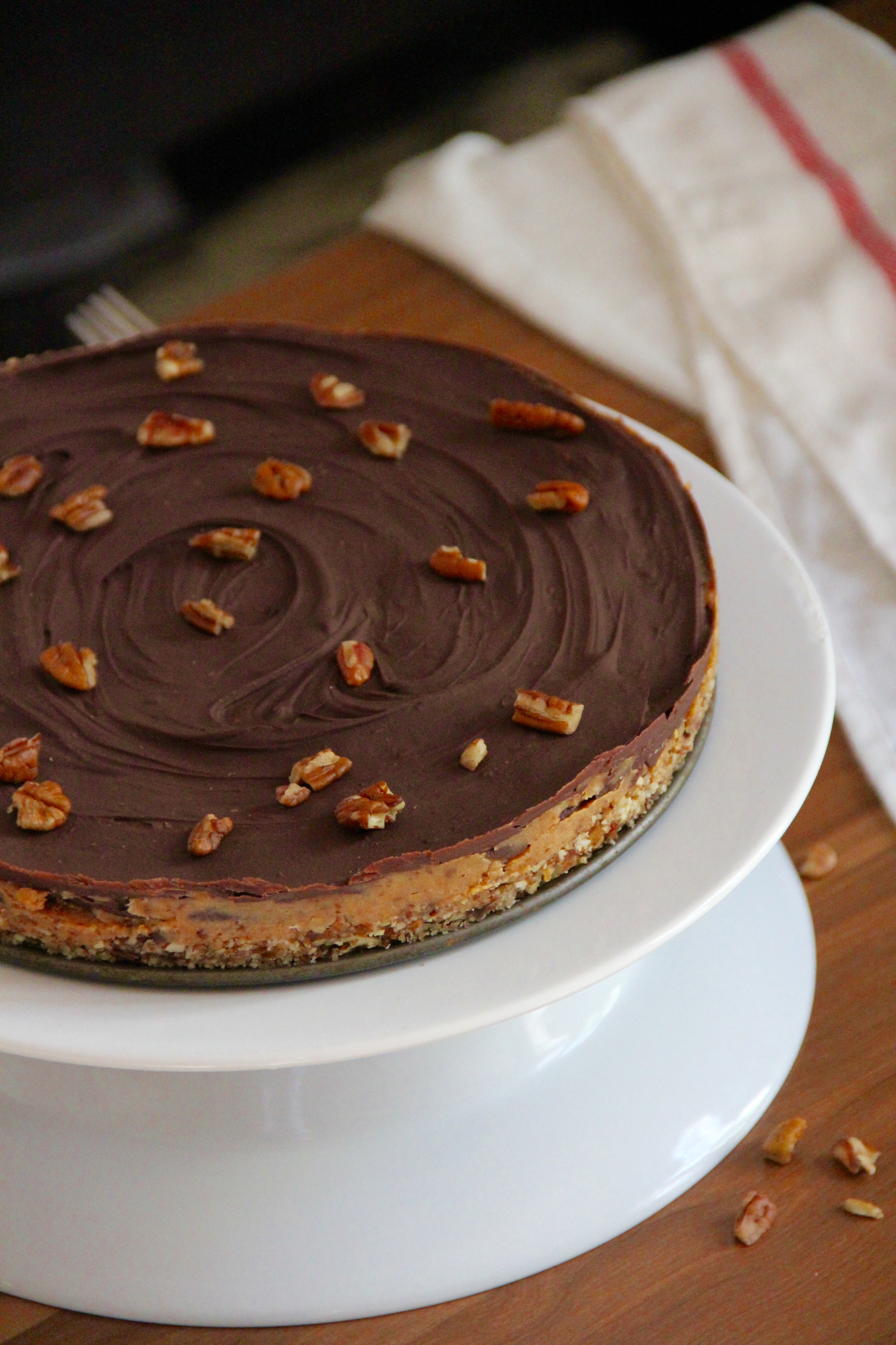 Salted Date Caramel Chocolate Tart (No Bake!)