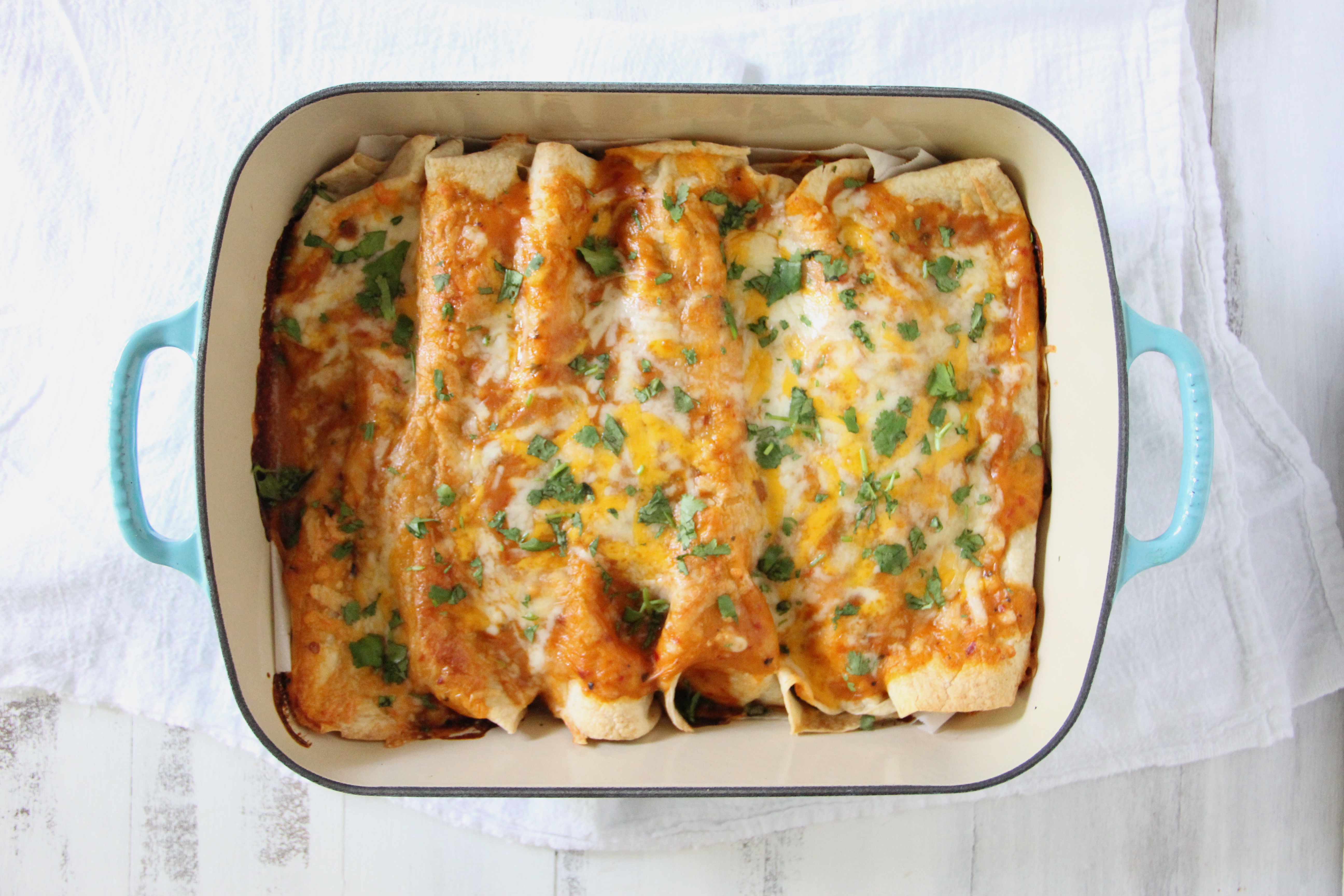 Black Bean Breakfast Enchiladas